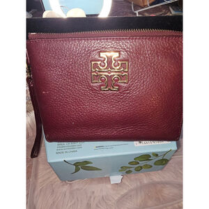 Women's Tory Burch Burgundy Leather Wallet
